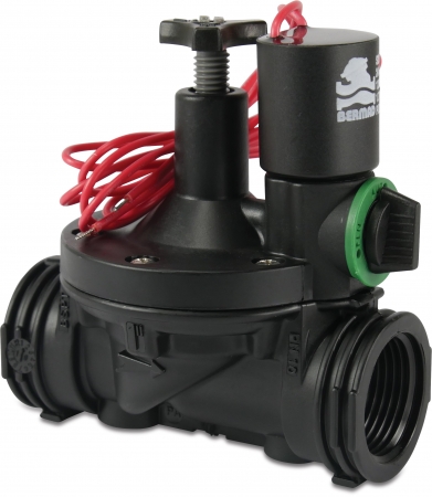 Bermad Magnetventil 9 VDC, 24 VDC, 24 VAC, 1 - 3" IG/IG Innengewinde mit und ohne Durchflussregulierung